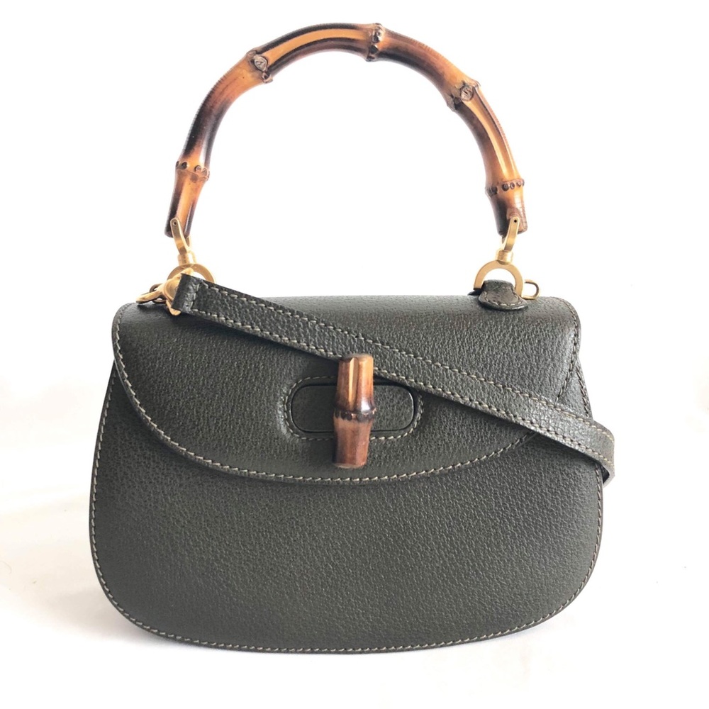 ❌SOLD❌Gucci Vintage Bamboo Small Top Handle Bag